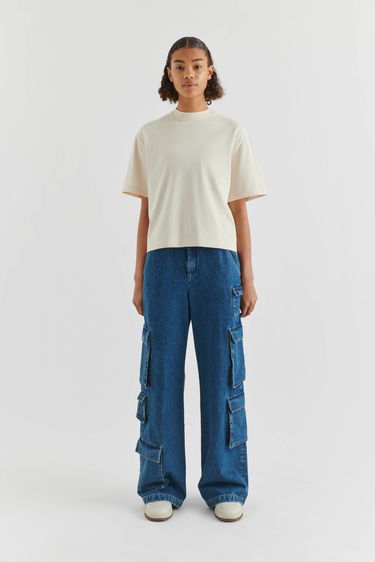 Tričko AXEL ARIGATO Float Oversized T-Shirt Béžová | A2214001, 4