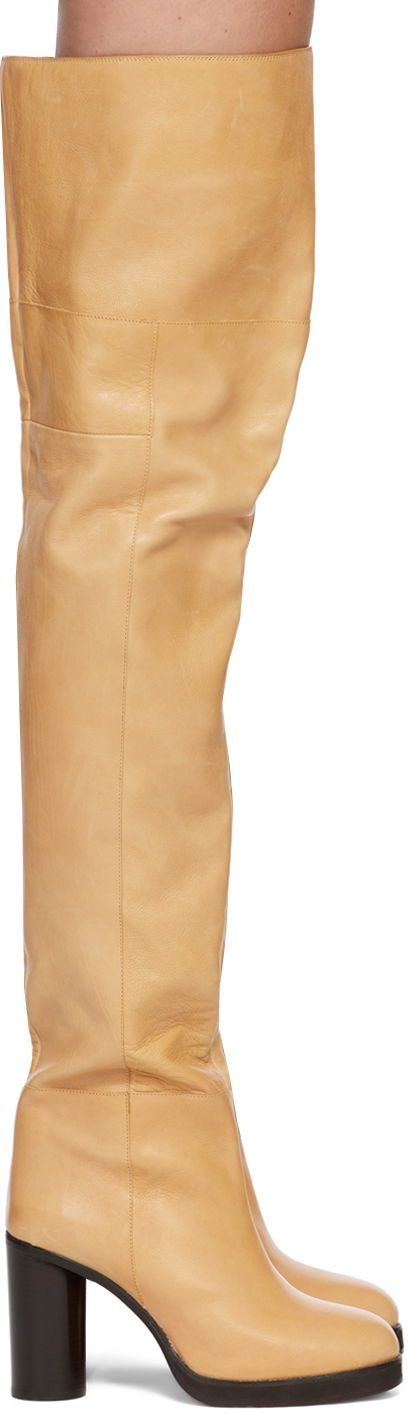 Starostlivosť o obuv ISABEL MARANT Isabel Marant Lurna Tall Boots Béžová | 22HCD0059-22H012S, 0
