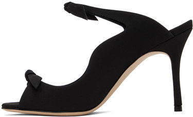 Doplnky Manolo Blahnik Manolo Blahnik Fiocchetti Bow Detail Slingback Mules Čierna | 423-1696-0004, 2