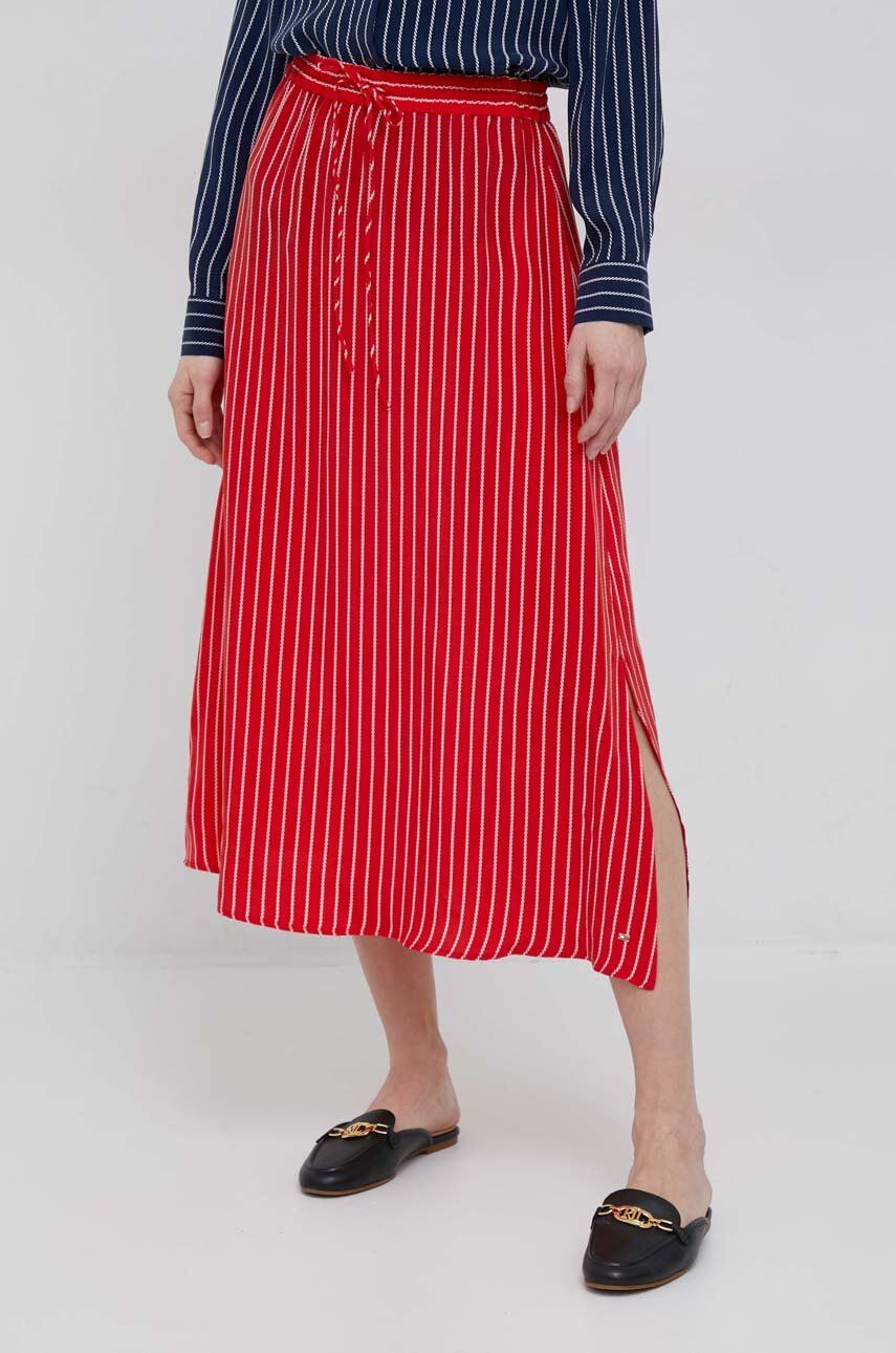 Sukňa Tommy Hilfiger Skirt Červená | WW0WW38627.PPYX, 0