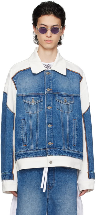 Bunda Jean Paul Gaultier Gaultier 'The Trompe L'œil' Denim Jacket Modrá | 24/25-U-VE039I-D013-5701, 0