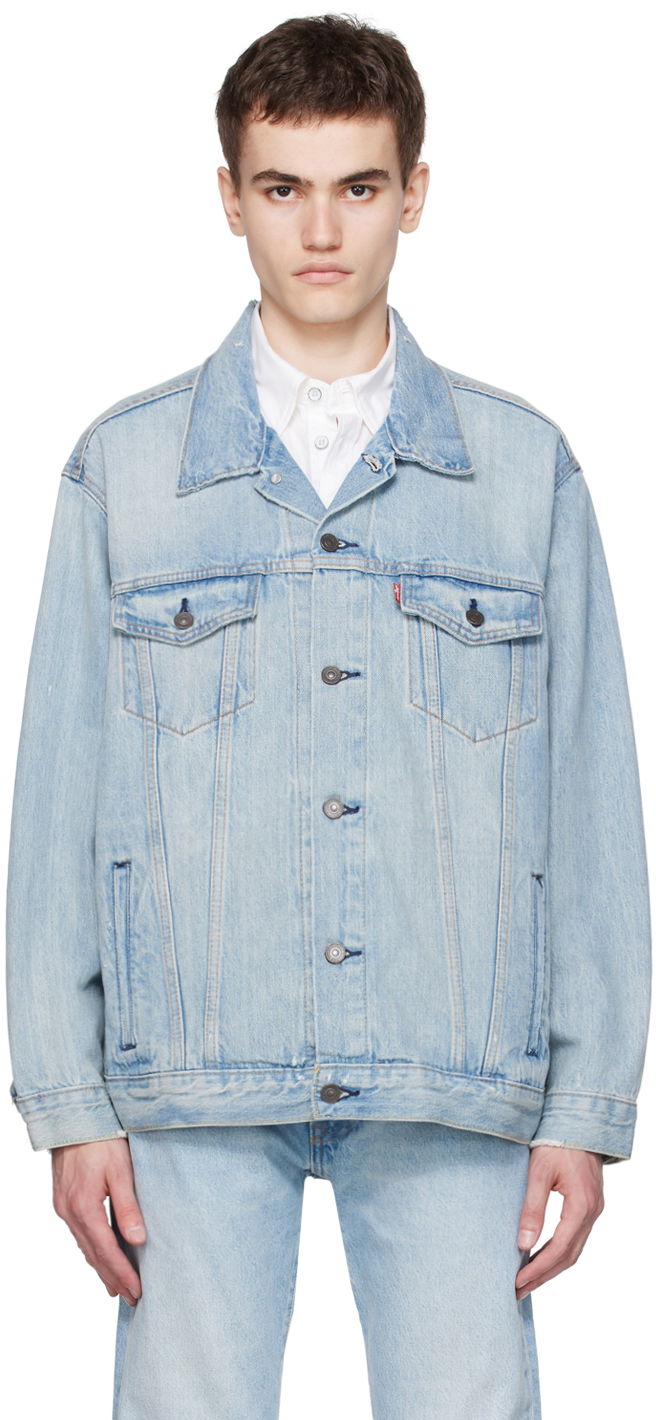 Bunda Levi's Button Denim Jacket Modrá | A5782-0002, 0
