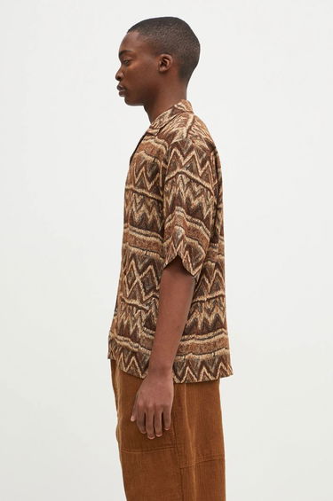 Košeľa Needles Needles Cabana Relaxed Shirt Hnedá | PU154, 1