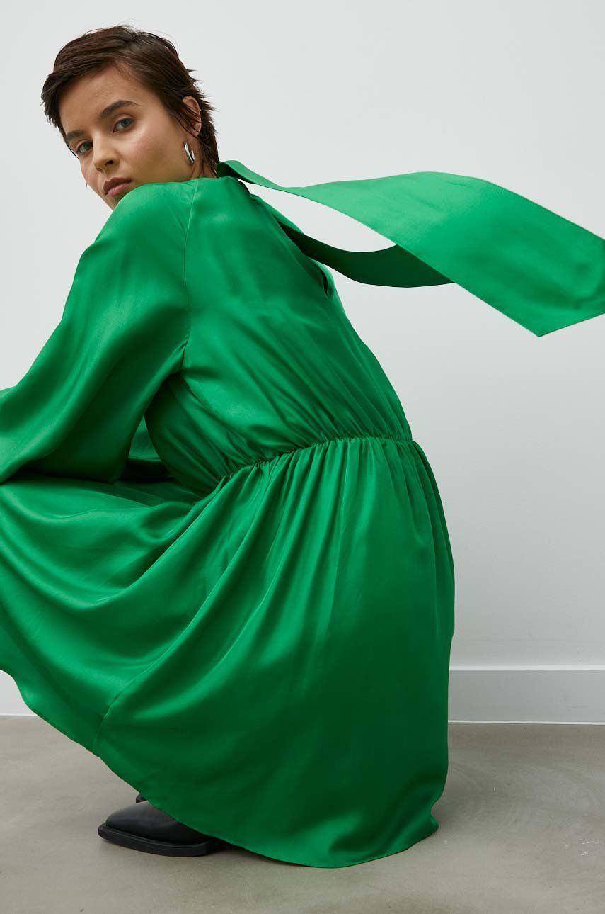 Šaty Samsoe Samsoe Ebbali Dress Zelené | F22400163, 0