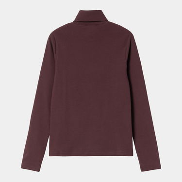 Tričko Carhartt WIP Philipa Long Sleeve Mock Neck T-Shirt Vínová | I035470_9, 1