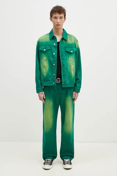 Bunda BILLIONAIRE BOYS CLUB Oversized Garment Dyed Denim Jacket Zelené | B24411, 5