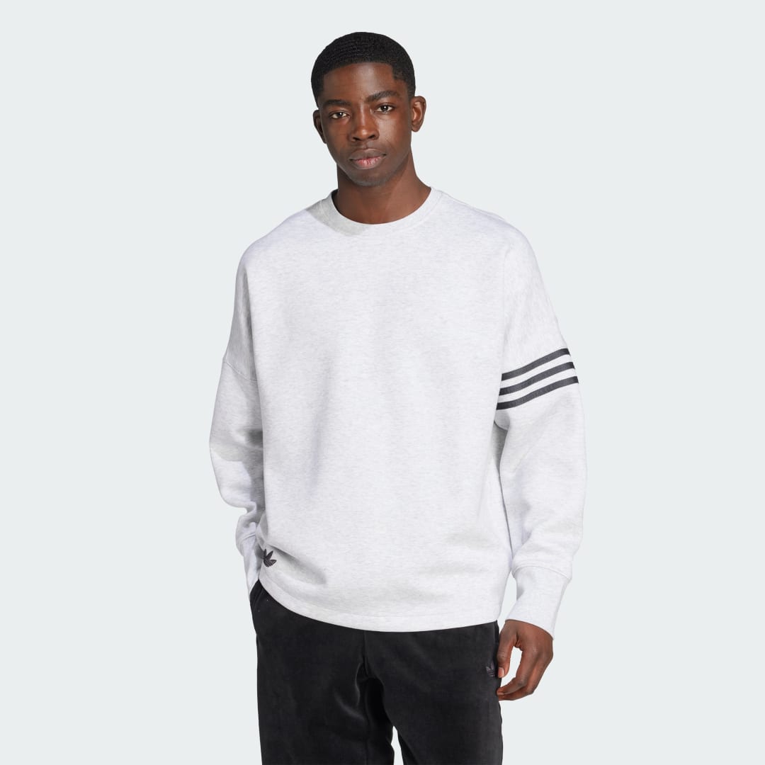 Mikina adidas Performance Neuclassics Oversized Crew Sweatshirt Šedá | JW7920, 0