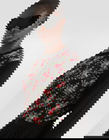 Sveter Dolce & Gabbana Small Rose Bouquets-print Silk And Satin Pullover Rôznofarebný | FXX31TJBSOPHN5XP, 3