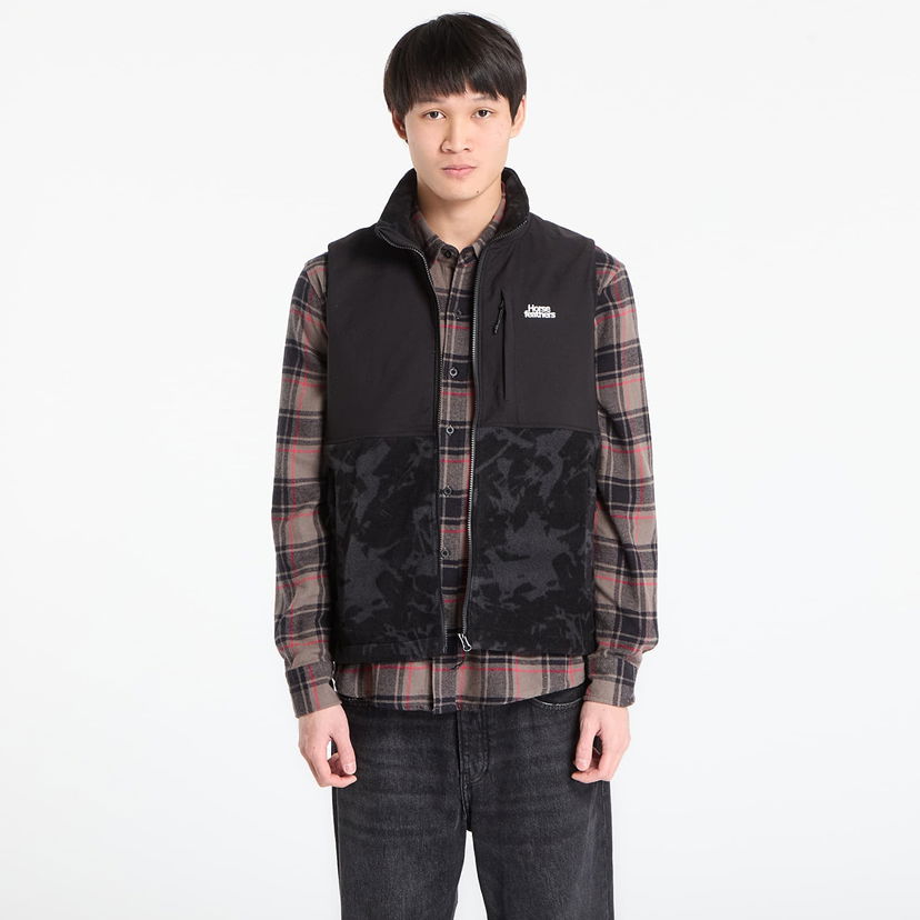 Vesta Horsefeathers Duval Fleece Vest Čierna | TM084A