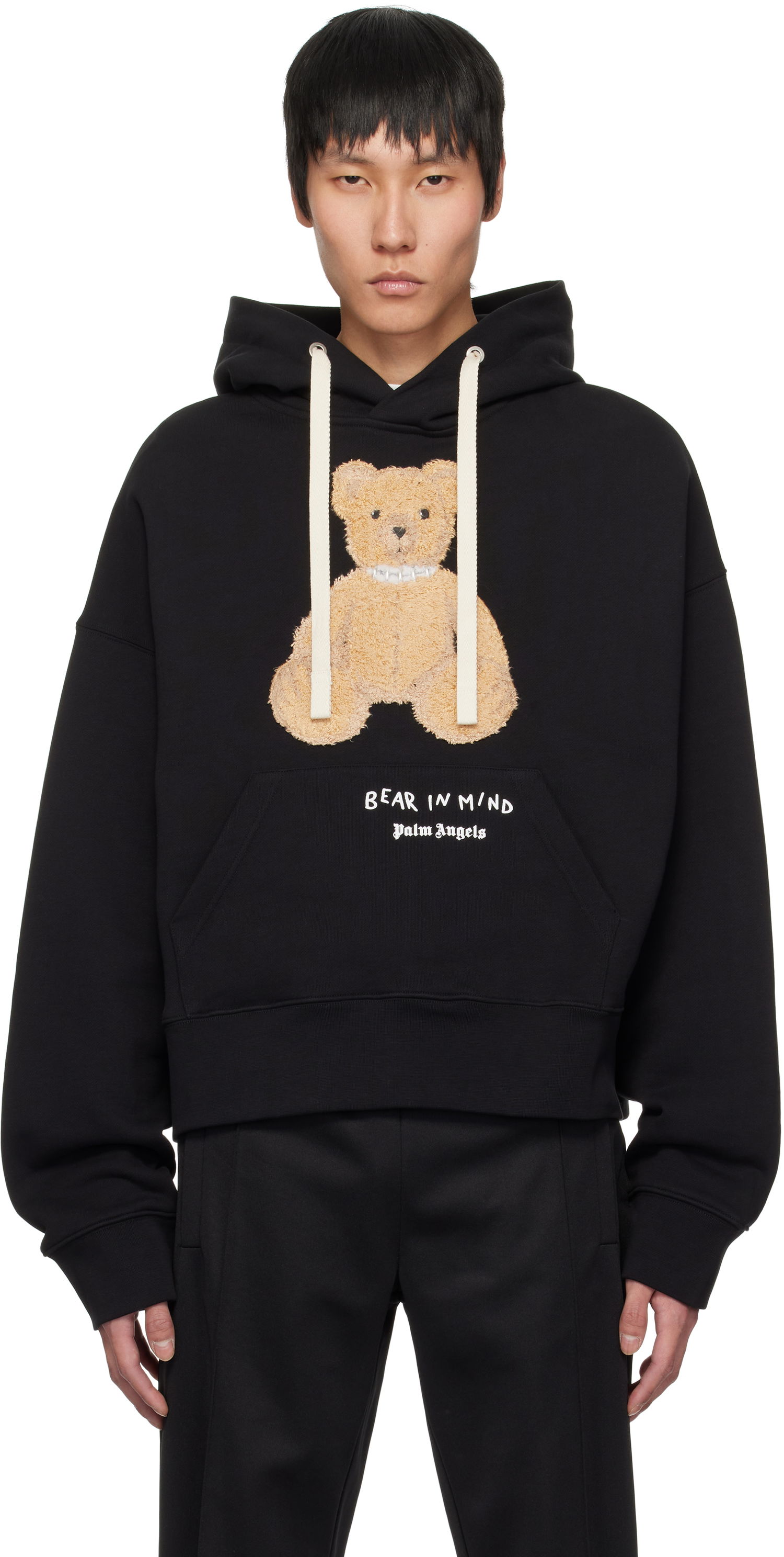 Mikina Palm Angels Palm Angels 'Bear In Mind' Hoodie Čierna | PMBB172S25FLE0011060, 0