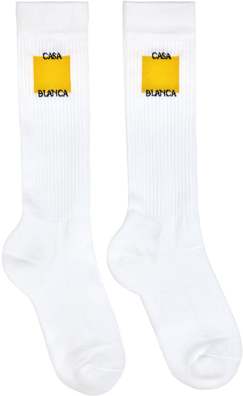 Ponožky Casablanca Casablanca Square Socks Biela | AS24-ACC-077-03, 0