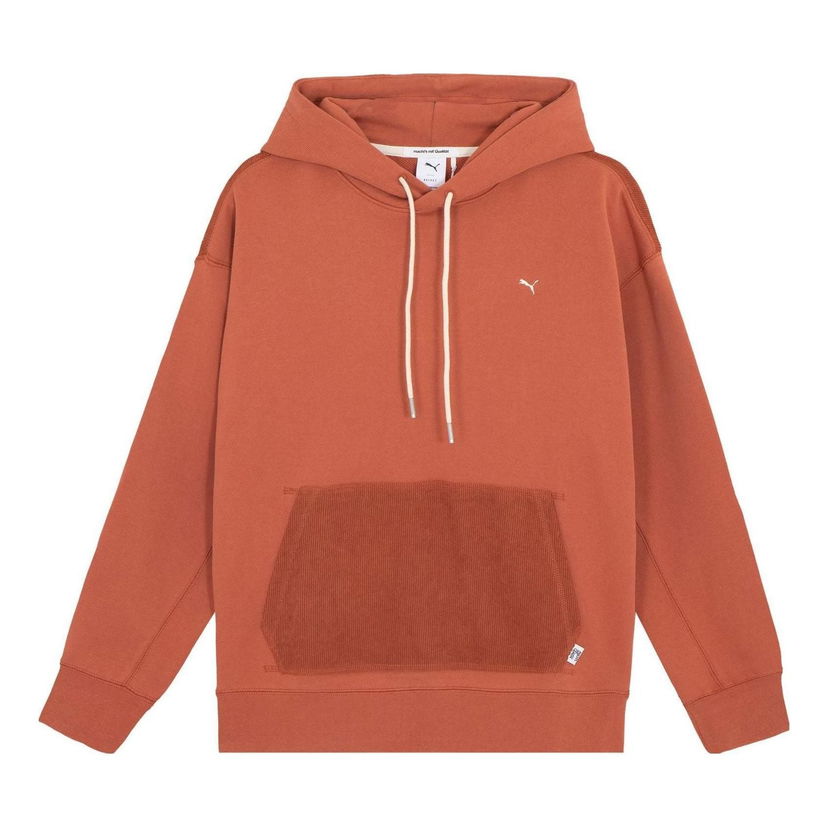 Mikina Puma MMQ Corduroy Pocket Hoodie Oranžová | 623053-41