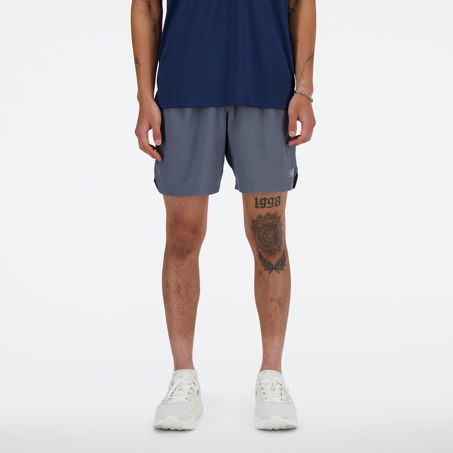 Šortky New Balance Impact Run 5 Inch Short Šedá | NBMS41283GT, 0