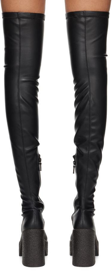 Tenisky a topánky Stella McCartney Stella McCartney Skyla Thigh-High Platform Boots Čierna | 596408W1CV0, 1