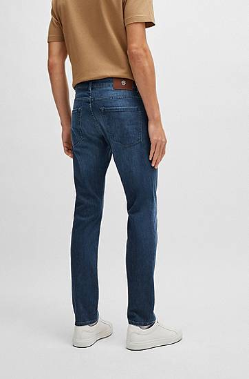 Džínsy BOSS Slim-Fit Comfort-Stretch Denim Jeans Modrá | 50513620, 1