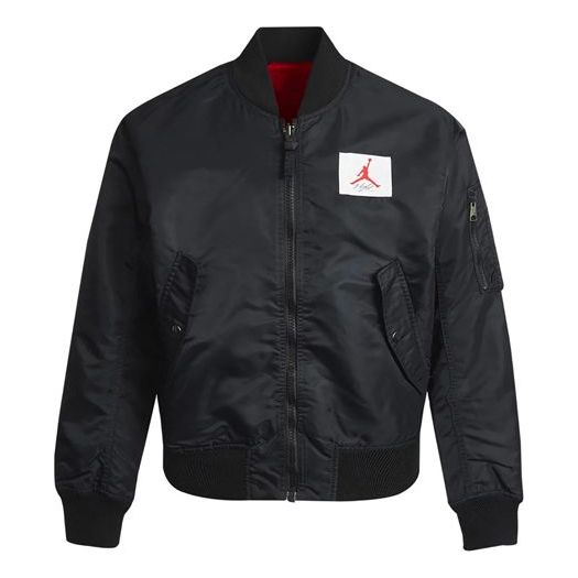 Bomber bunda Jordan Jordan Flight Logo Print Baseball Jacket Čierna | CV2243-010