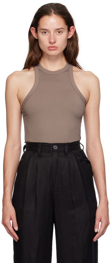 Tielko Anine Bing Eva Ribbed Tank Top Hnedá | A-08-10269-BWN27, 0