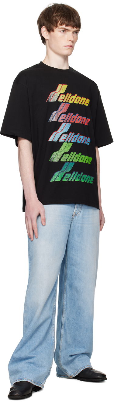 Tričko We11done We11done Multi Rainbow Logo T-Shirt Čierna | WD-TT2-25-755-U-BK, 3