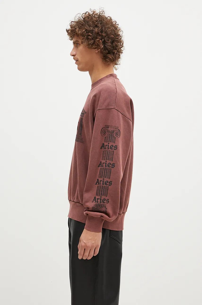 Aged Ancient Column Sweatshirt With Print