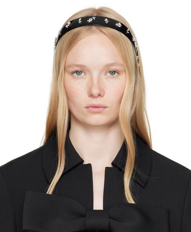 Šperky SHUSHU/TONG YVMIN Edition Zircon Floral Headband Čierna | 25757SLV00NN, 0