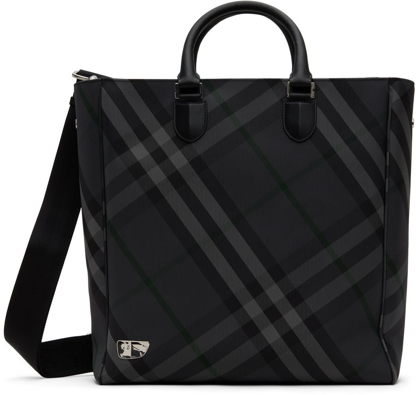 Tote bag Burberry Grid Check Tote Bag Šedá | 8097355