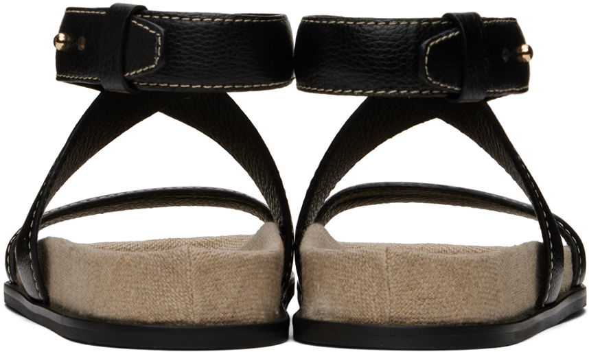 Oblečenie TOTEME TOTEME Leather Chunky Sandals Čierna | 242-WAS2047-LE0051, 1