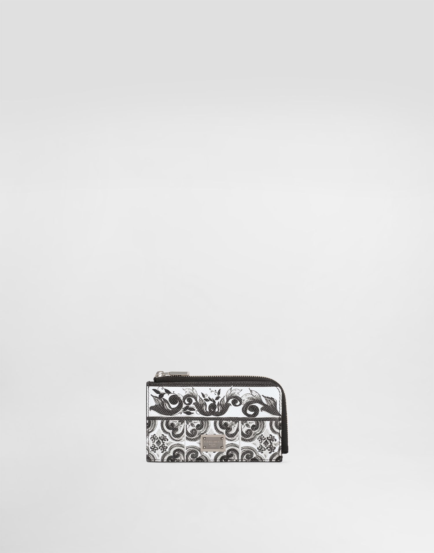 Peňaženka Dolce & Gabbana Dolce & Gabbana Calfskin Majolica Print Card Holder Biela | BP3274AN719IU3TN, 0