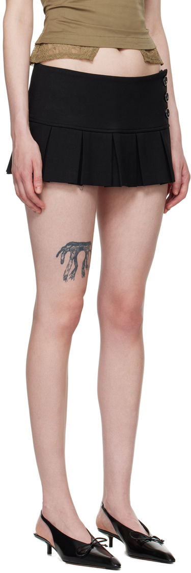 Sukňa GUIZIO Guizio Pleated Miniskirt Čierna | H23304W030, 4