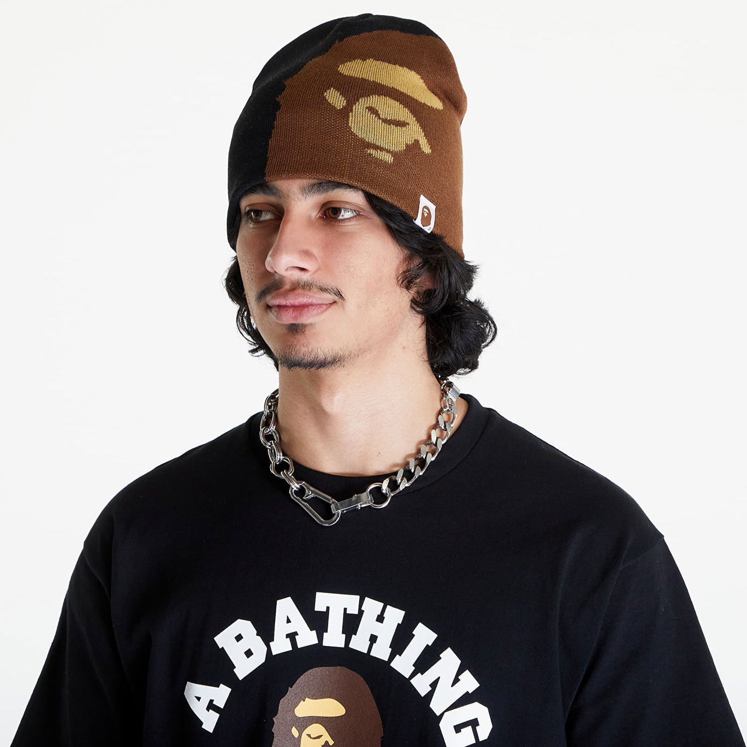Kulicha BAPE Ape Head Knit Beanie Čierna | 001HTK301002M BLK, 1