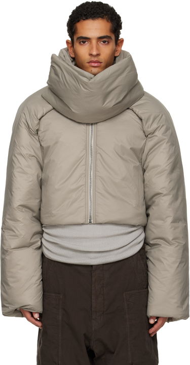 Prešívaná bunda Rick Owens Rick Owens DRKSHDW Concordians Convertible Cropped High-Neck Puffer Jacket Béžová | DU02E7777 NP, 0