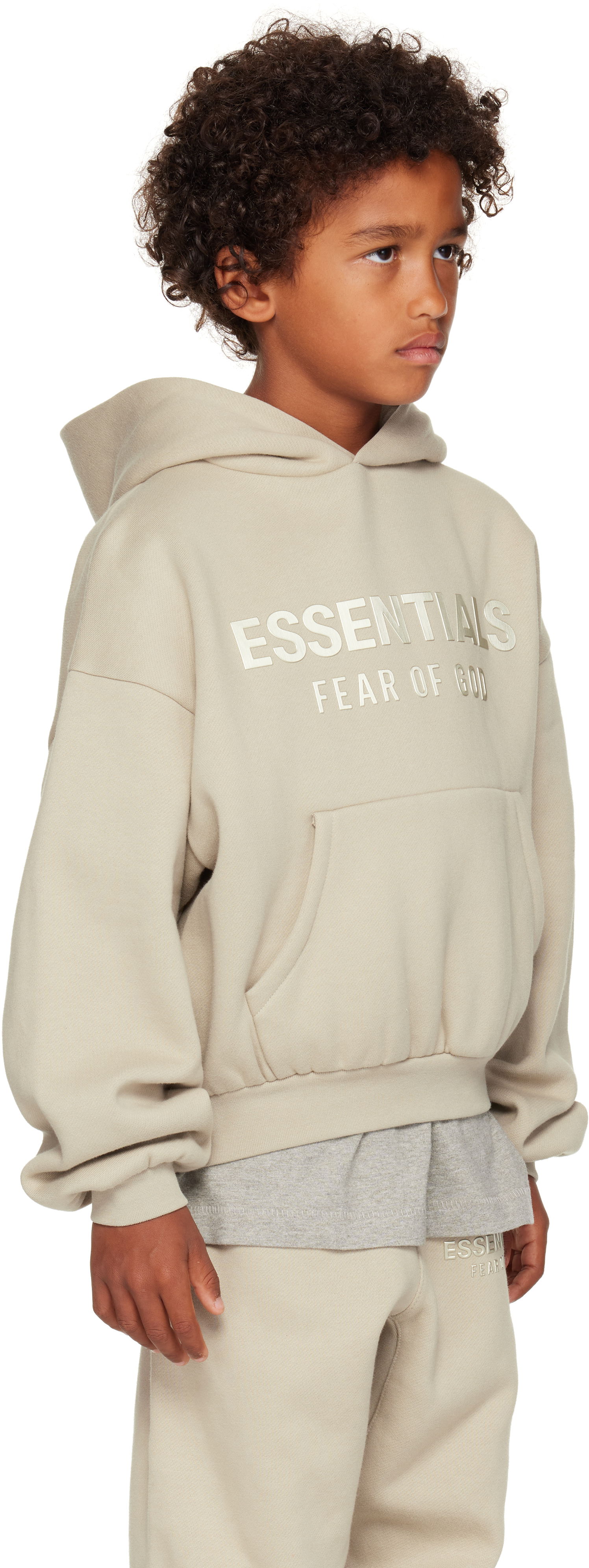 Mikina Fear of God ESSENTIALS Kids Fleece Hoodie Béžová | 785SP252046K, 1