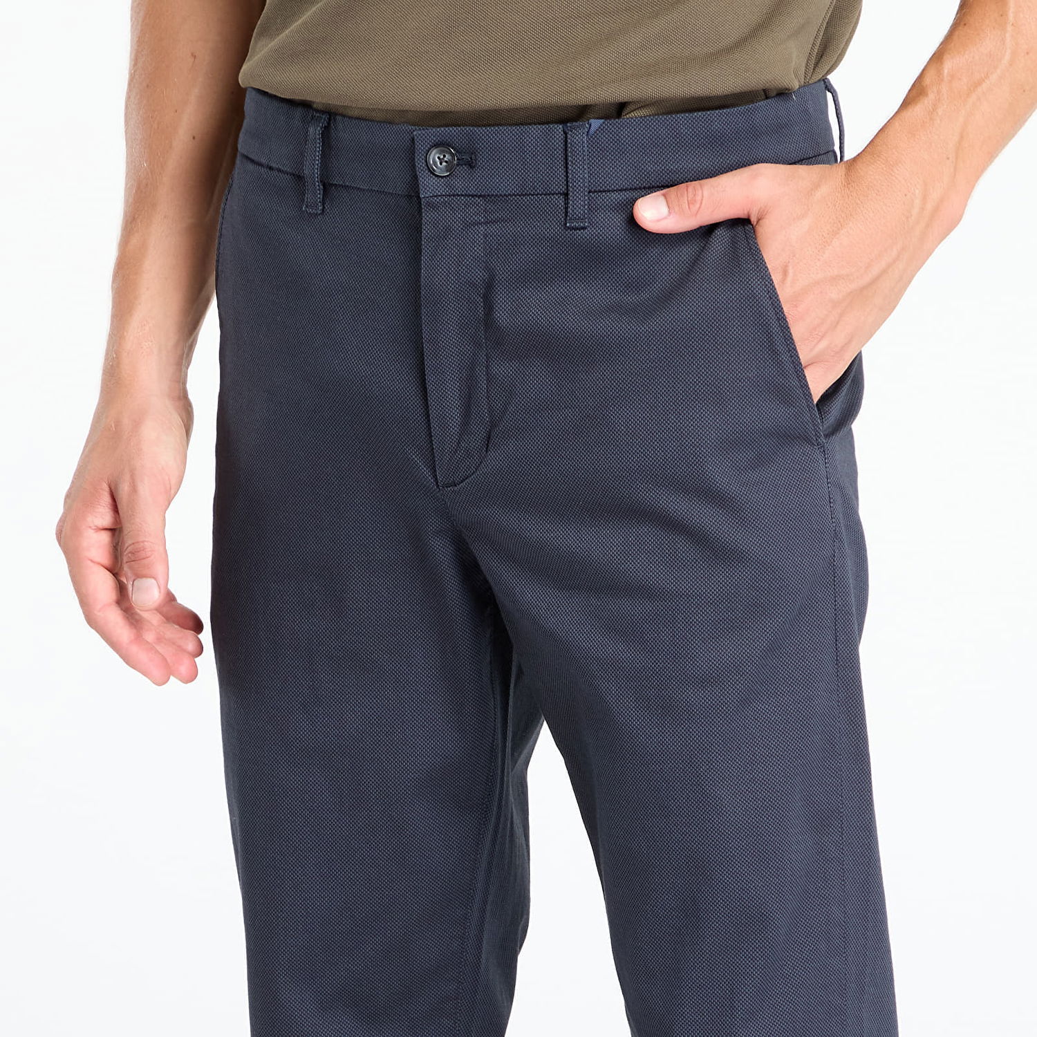 Nohavice Tommy Hilfiger Tommy Hilfiger Denton Printed Structure Chino Pants W33/L32 Navy | MW0MW39700 DW5, 1