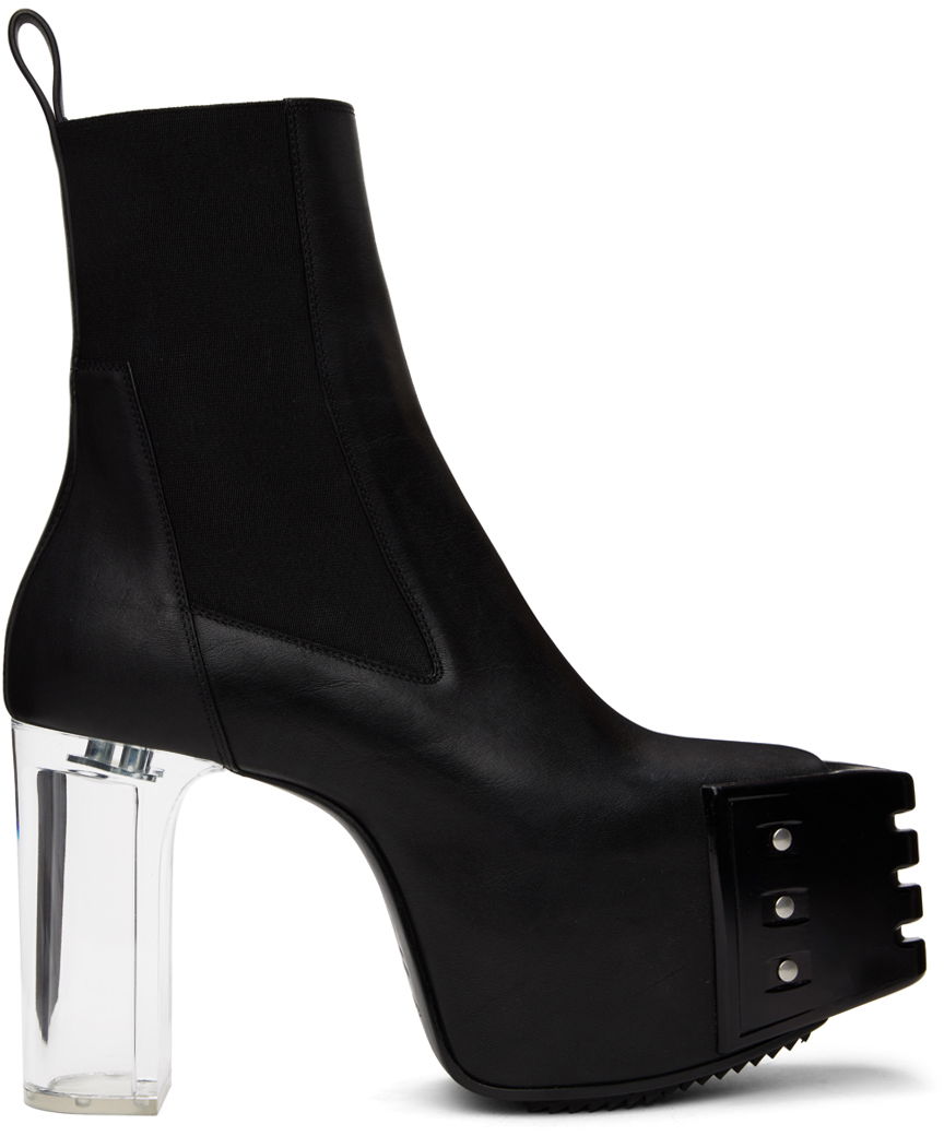 Tenisky a topánky Rick Owens Platform Chelsea Boots Čierna | RU01D3825 LOOGR0, 0