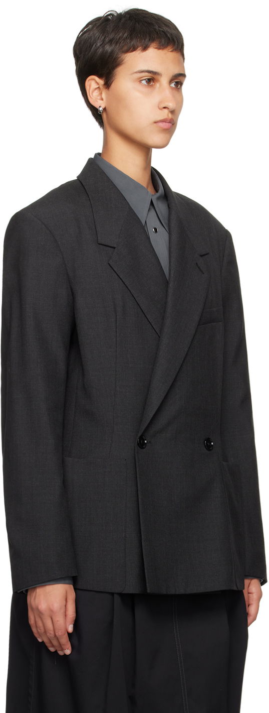 Soft Tailored Double-Breasted Blazer