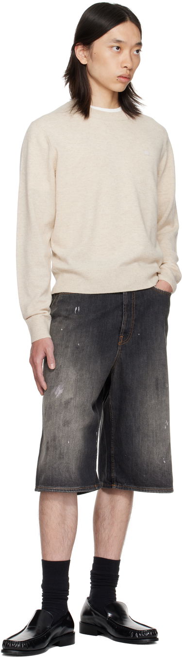 Sveter Acne Studios Acne Studios Crewneck Sweater Béžová | C60115-, 3