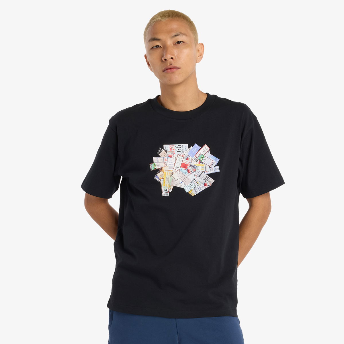 Tričko New Balance Printed T-Shirt Čierna | NBMT53905BK, 1