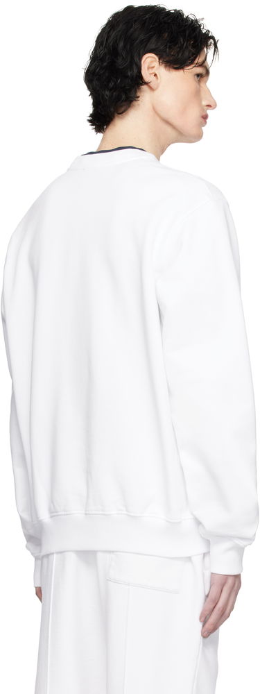 Mikina Casablanca White 'Equipement Sportif' Embroidered Sweatshirt Biela | MPS25-JTP-293-02, 2