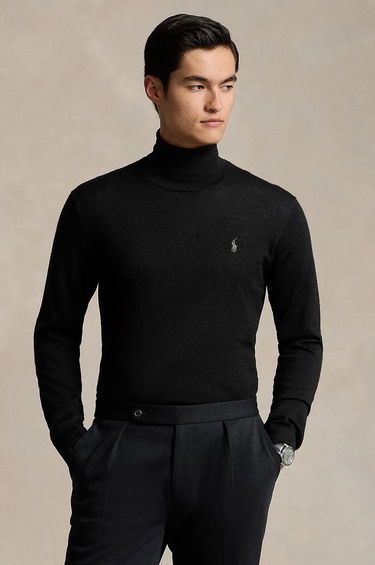 Sveter Polo by Ralph Lauren Turtleneck Sweater Čierna | 710946145, 0