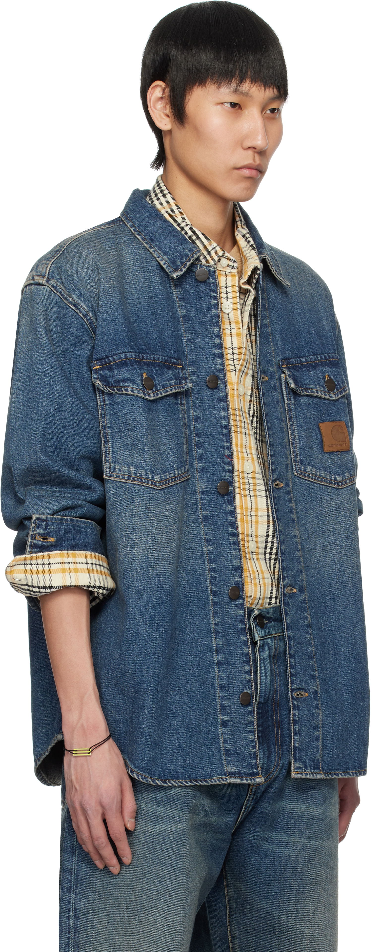 Košeľa Carhartt WIP Carhartt WIP Lincoln Denim Jacket Modrá | I034735, 1