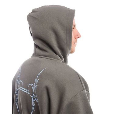 Mikina Karl Kani Hoodie Full Zip Small Šedá | KK60220059, 5