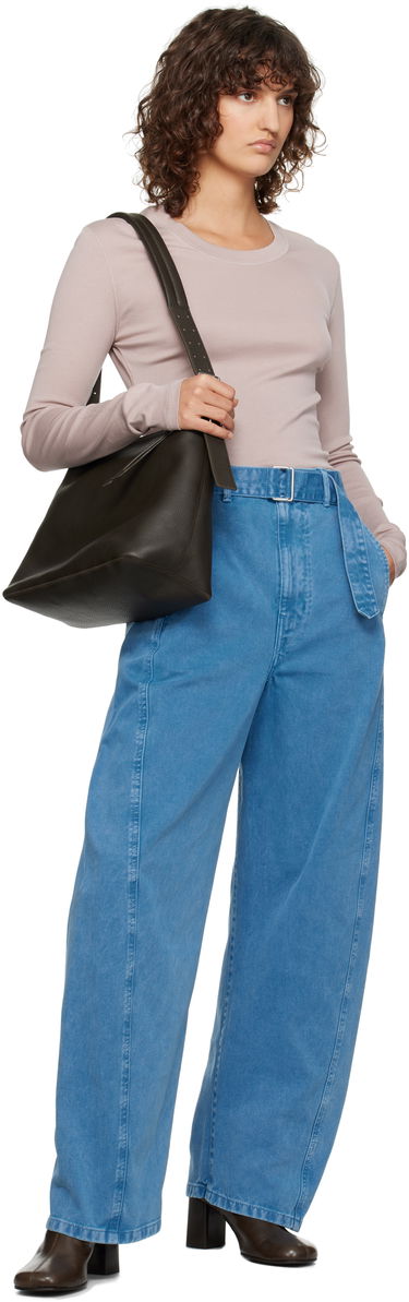 Cargo nohavice LEMAIRE Lemaire Twisted Belted Jeans Modrá | PA326 LD1007, 3