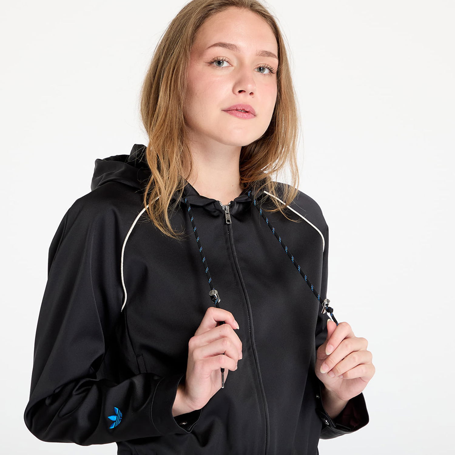 Bunda adidas Originals Wales Bonner Satin Track Top Čierna | JW1110, 1