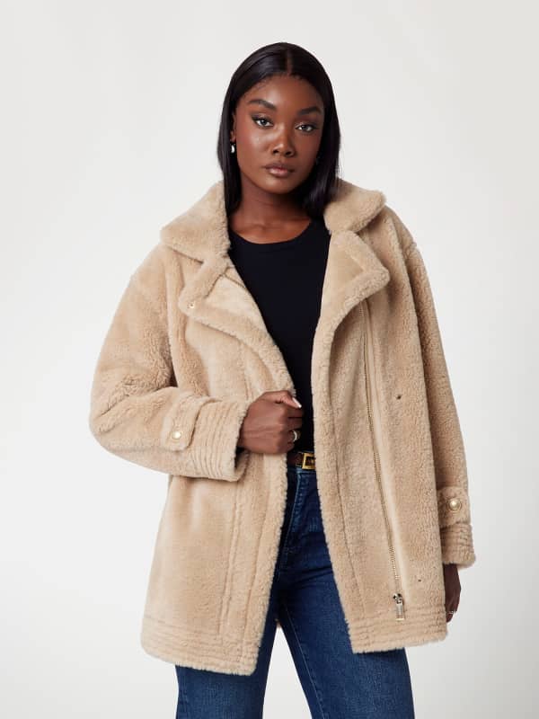 Faux Shearling Coat