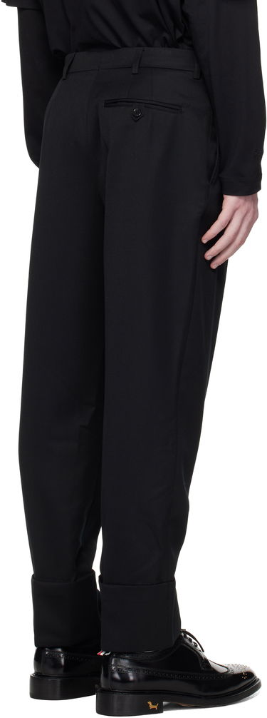 Nohavice Simone Rocha Simone Rocha Cuffed Straight Leg Trousers Čierna | 4175 1217, 2