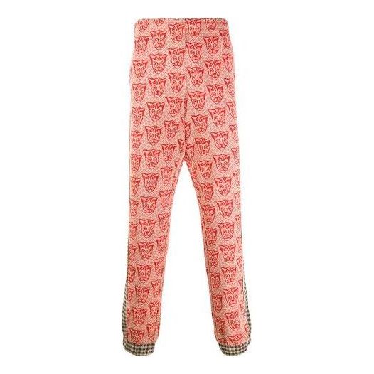 Nohavice Gucci Gucci Cat Print Track Pants Červená | 580555-XJBGQ-7548, 0