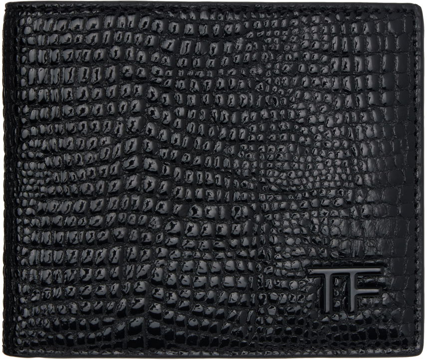 Peňaženka Tom Ford Black Printed Leather T Line Classic Wallet Čierna | YT228-LGO050L, 0