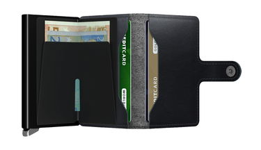 Peňaženka Secrid Premium Black Leather Mini Cardholder Čierna | MDu-Black, 3