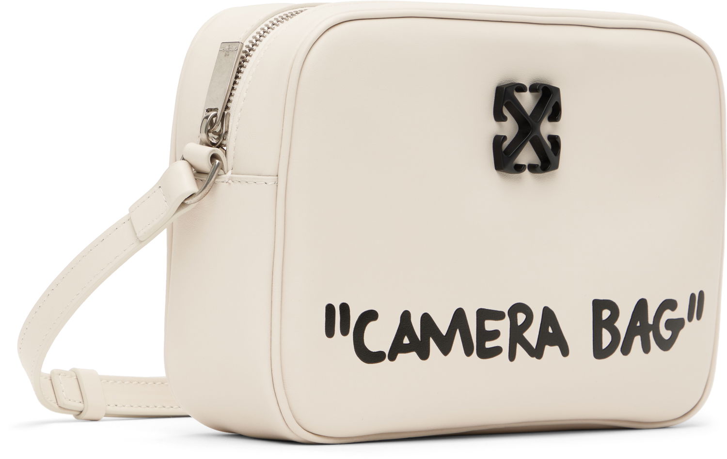 Taška cez rameno Off-White Off-White Jitney Quote Camera Bag Béžová | OWNN18CC99LEA0010410, 1