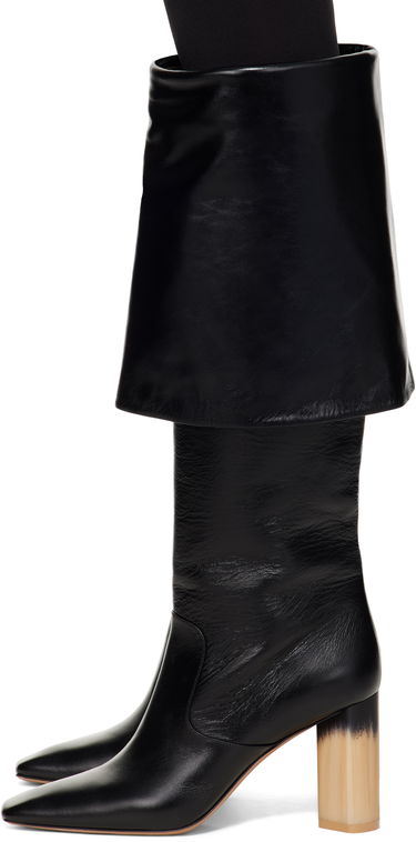 Šaty CHLOÉ Chloé Georgia Heeled Tall Boots Čierna | CHC25S07YQJ, 2