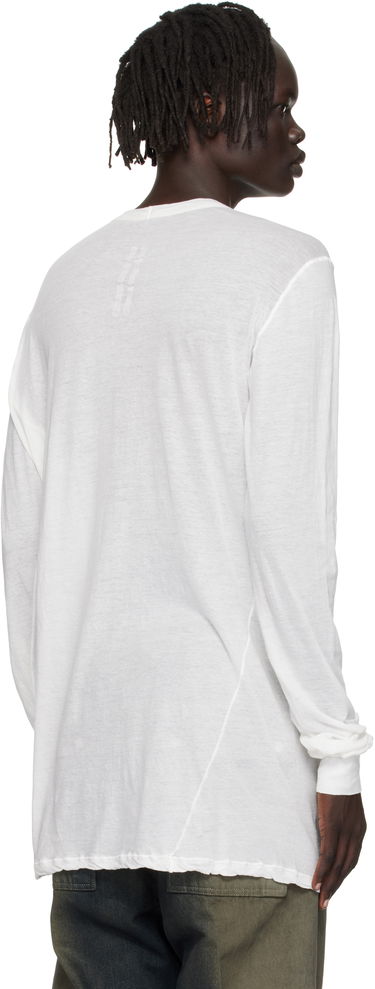 Tričko Rick Owens Rick Owens Concordians Level Long Sleeve T-Shirt Biela | RU02E1266 UC, 2